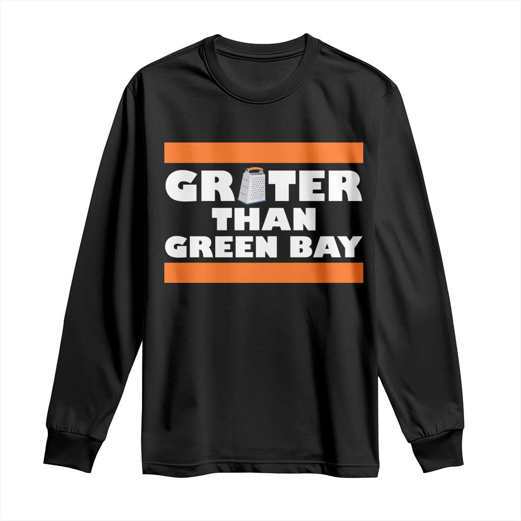 BF Game Day Long Sleeve Shirt Funny Grater Than GB Foolball Fans TS10 Black Print Your Wear