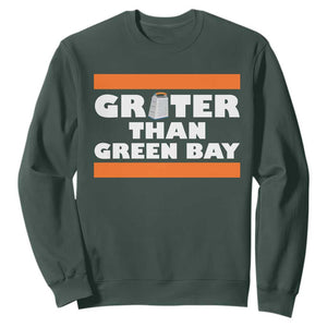 BF Game Day Sweatshirt Funny Grater Than GB Foolball Fans TS10 Dark Forest Green Print Your Wear