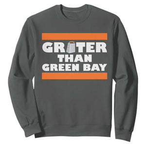 BF Game Day Sweatshirt Funny Grater Than GB Foolball Fans TS10 Dark Heather Print Your Wear