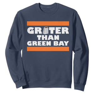 BF Game Day Sweatshirt Funny Grater Than GB Foolball Fans TS10 Navy Print Your Wear