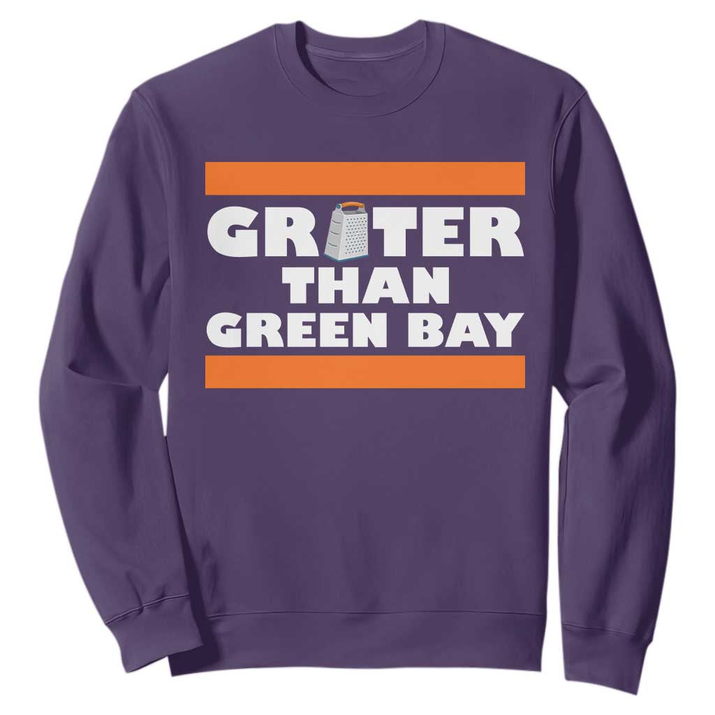 BF Game Day Sweatshirt Funny Grater Than GB Foolball Fans TS10 Purple Print Your Wear