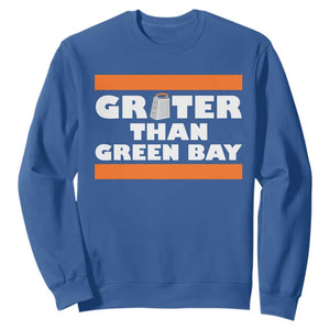 BF Game Day Sweatshirt Funny Grater Than GB Foolball Fans TS10 Royal Blue Print Your Wear
