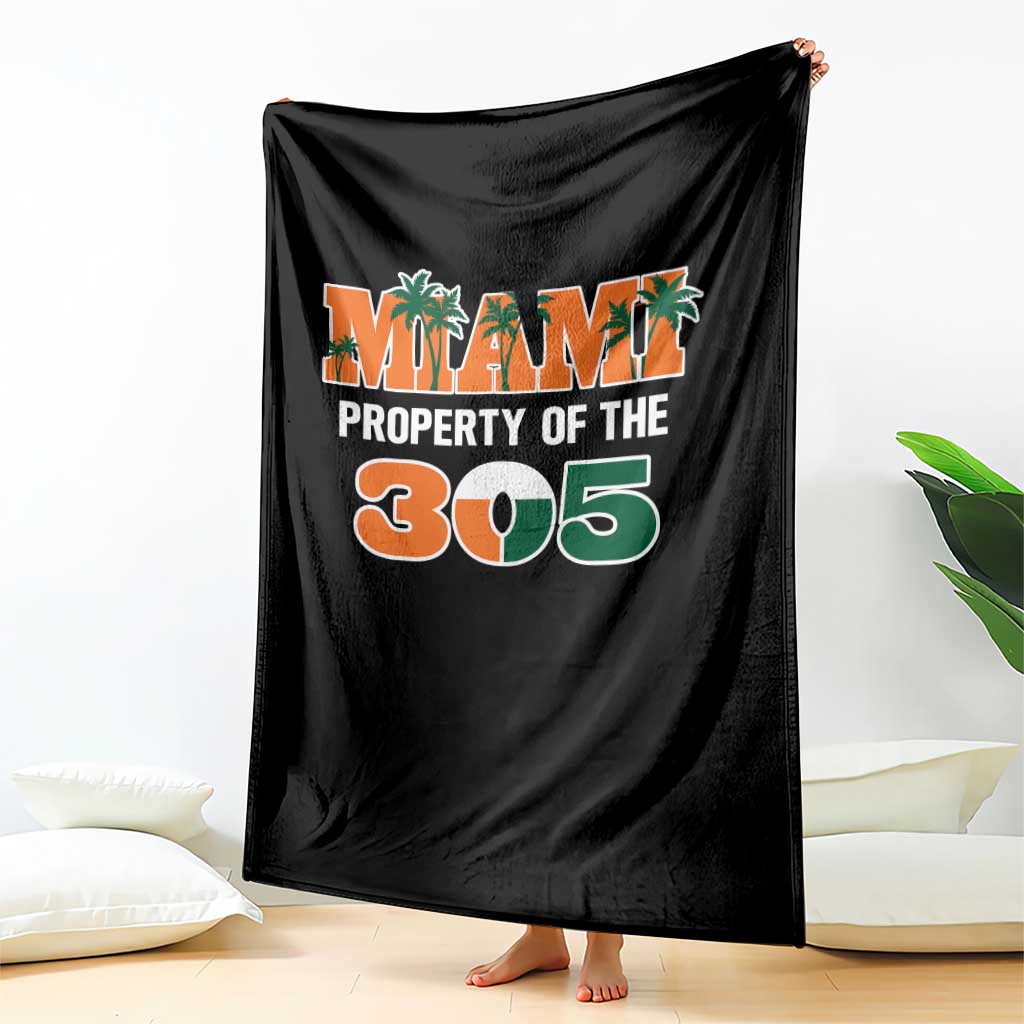 305 Miami Pride Throw Blanket Urban Style Miami Beach Graphic TS10 Print Your Wear