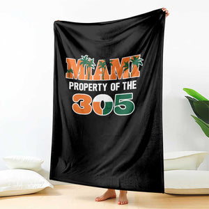 305 Miami Pride Throw Blanket Urban Style Miami Beach Graphic TS10 Print Your Wear