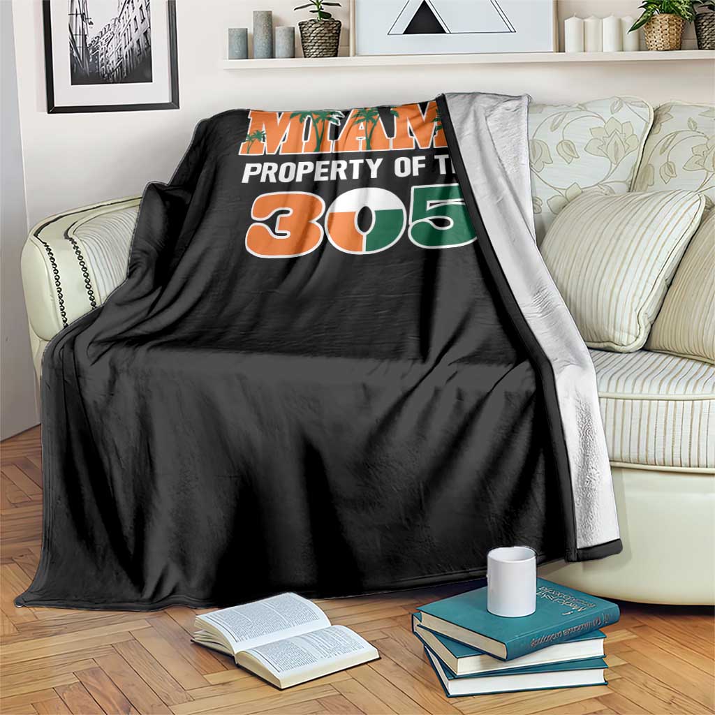 305 Miami Pride Throw Blanket Urban Style Miami Beach Graphic TS10 Print Your Wear