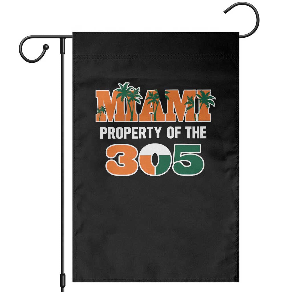 305 Miami Pride Garden Flag Urban Style Miami Beach Graphic TS10 Black Print Your Wear