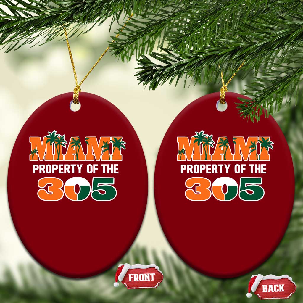 305 Miami Pride Ceramic Ornament Urban Style Miami Beach Graphic TS10 Print Your Wear