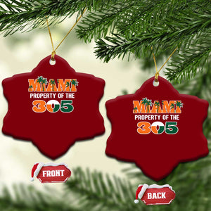 305 Miami Pride Ceramic Ornament Urban Style Miami Beach Graphic TS10 Print Your Wear