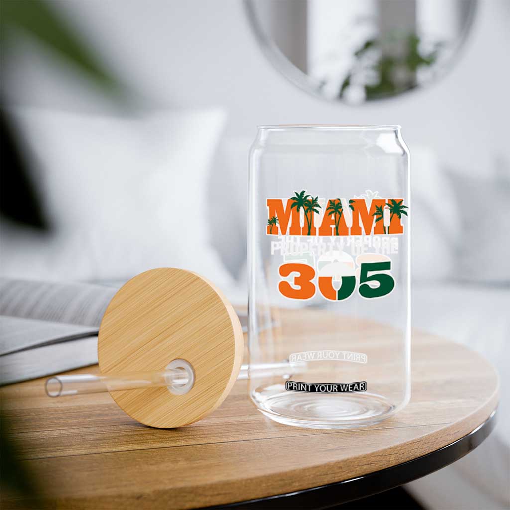 305 Miami Pride Glass Can Urban Style Miami Beach Graphic TS10 Print Your Wear