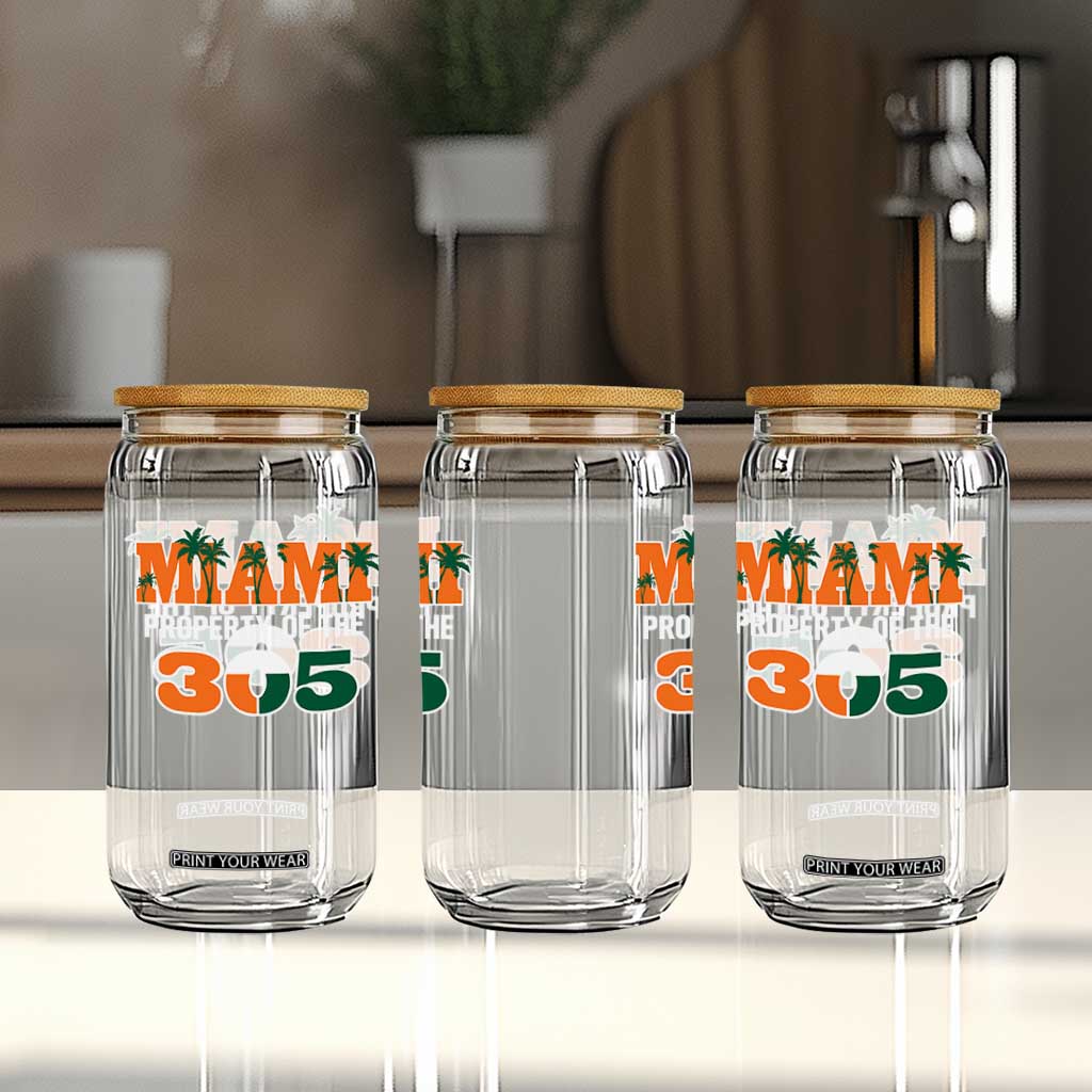 305 Miami Pride Glass Can Urban Style Miami Beach Graphic TS10 Print Your Wear