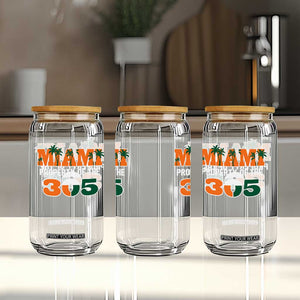 305 Miami Pride Glass Can Urban Style Miami Beach Graphic TS10 Print Your Wear