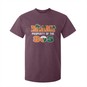 305 Miami Pride T Shirt For Kid Urban Style Miami Beach Graphic TS10 Maroon Print Your Wear
