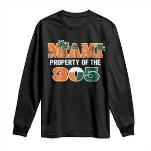 305 Miami Pride Long Sleeve Shirt Urban Style Miami Beach Graphic TS10 Black Print Your Wear