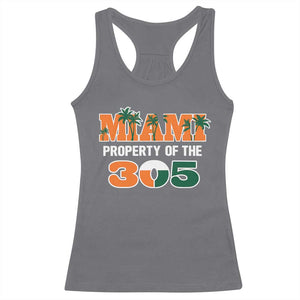 305 Miami Pride Racerback Tank Top Urban Style Miami Beach Graphic TS10 Charcoal Print Your Wear