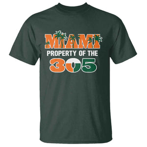 305 Miami Pride T Shirt Urban Style Miami Beach Graphic TS10 Dark Forest Green Print Your Wear