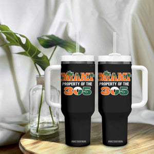 305 Miami Pride Tumbler With Handle Urban Style Miami Beach Graphic TS10 Print Your Wear