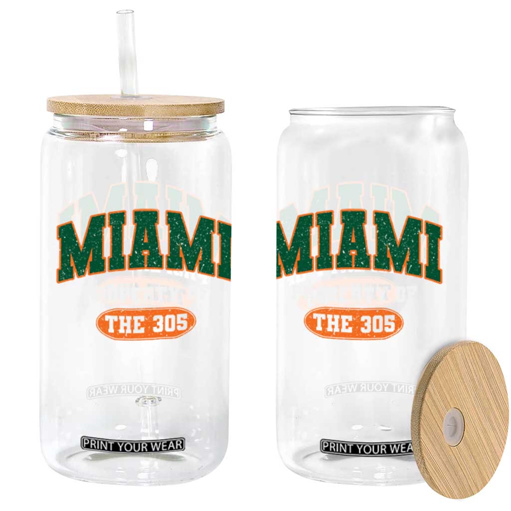 305 Miami Glass Can Florida FL Vintage Athletic Sports TS10 Print Your Wear