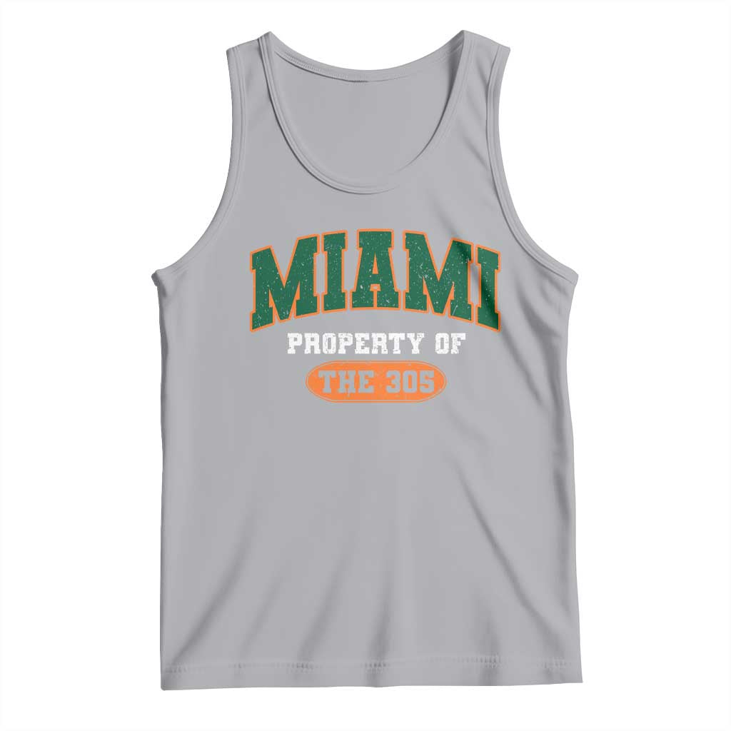 305 Miami Tank Top Florida FL Vintage Athletic Sports TS10 Athletic Heather Print Your Wear