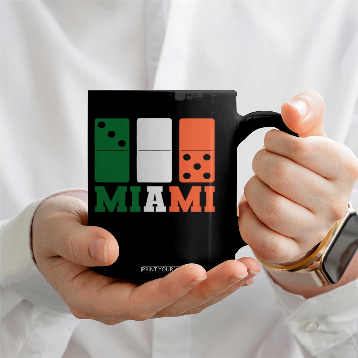 305 Miami Coffee Mug Three Zero Five Domino TS10 Print Your Wear