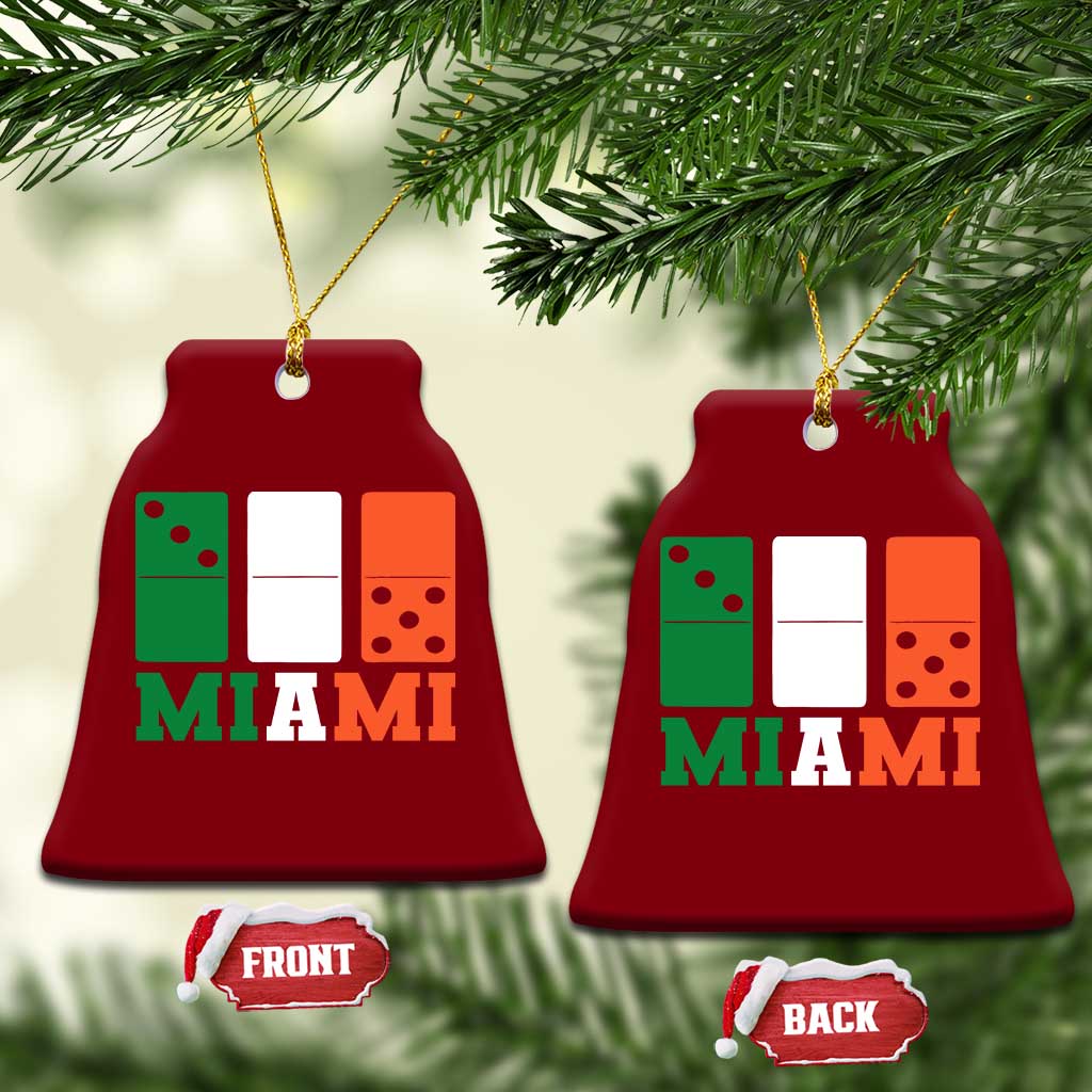 305 Miami Ceramic Ornament Three Zero Five Domino TS10 Print Your Wear