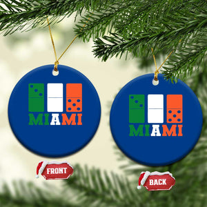 305 Miami Ceramic Ornament Three Zero Five Domino TS10 1pc Blue Print Your Wear
