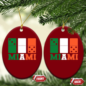 305 Miami Ceramic Ornament Three Zero Five Domino TS10 Print Your Wear