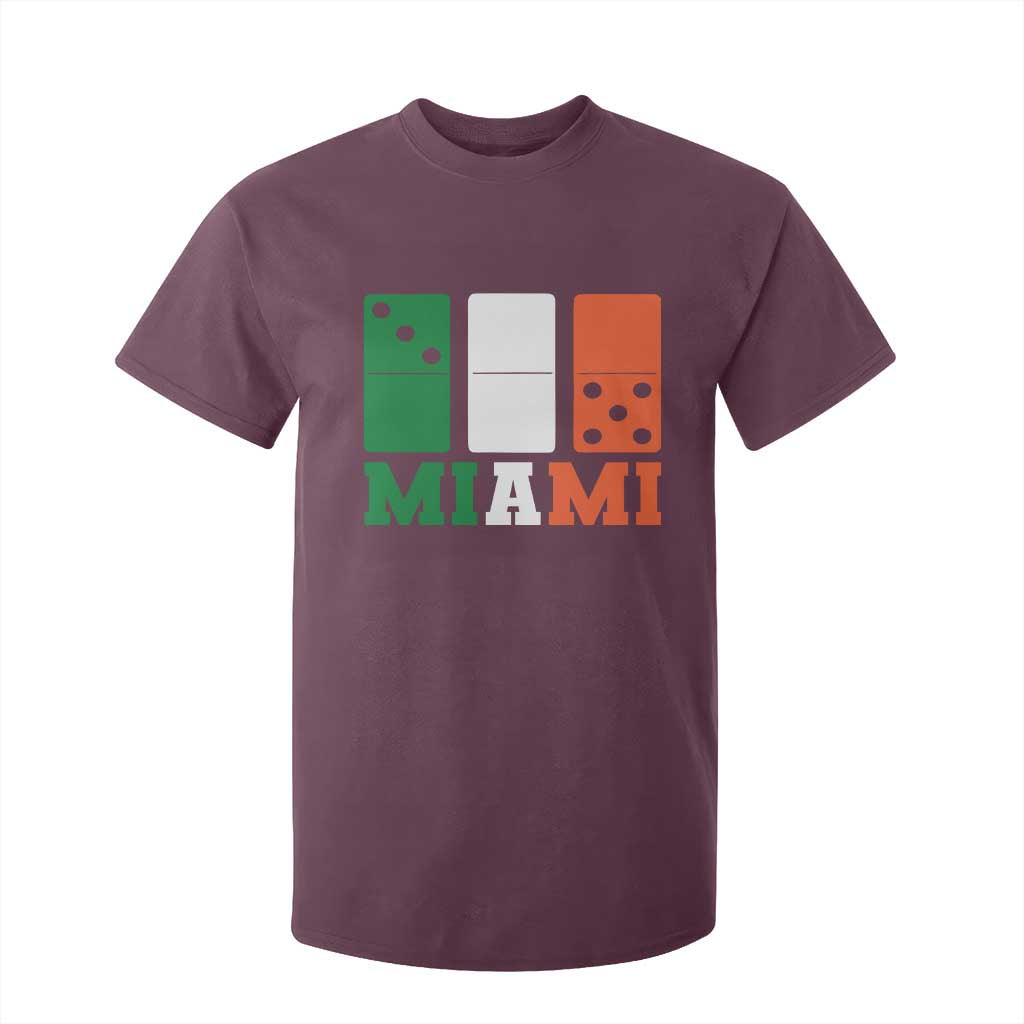 305 Miami T Shirt For Kid Three Zero Five Domino TS10 Maroon Print Your Wear