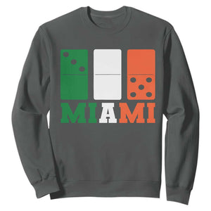 305 Miami Sweatshirt Three Zero Five Domino TS10 Dark Heather Print Your Wear