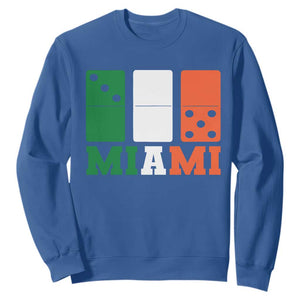 305 Miami Sweatshirt Three Zero Five Domino TS10 Royal Blue Print Your Wear