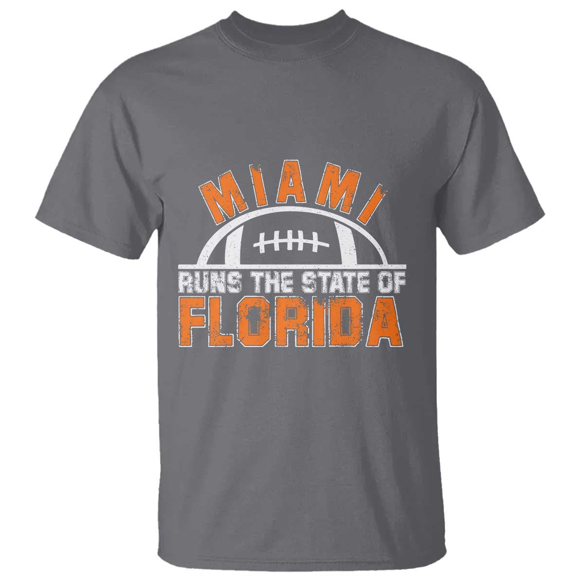 Miami Runs The State of Florida Dade County 305 Pride T Shirt TS10 Charcoal Print Your Wear