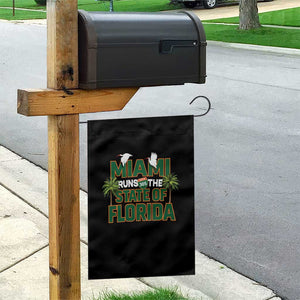 Miami Runs The State of Florida Garden Flag FL Miami Dade County 305 Pride TS10 Print Your Wear