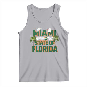 Miami Runs The State of Florida Tank Top FL Miami Dade County 305 Pride TS10 Athletic Heather Print Your Wear