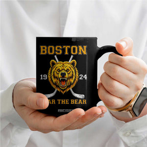 Boston Ice Hockey Coffee Mug Retro Vintage Fear The Bear TS10 Print Your Wear