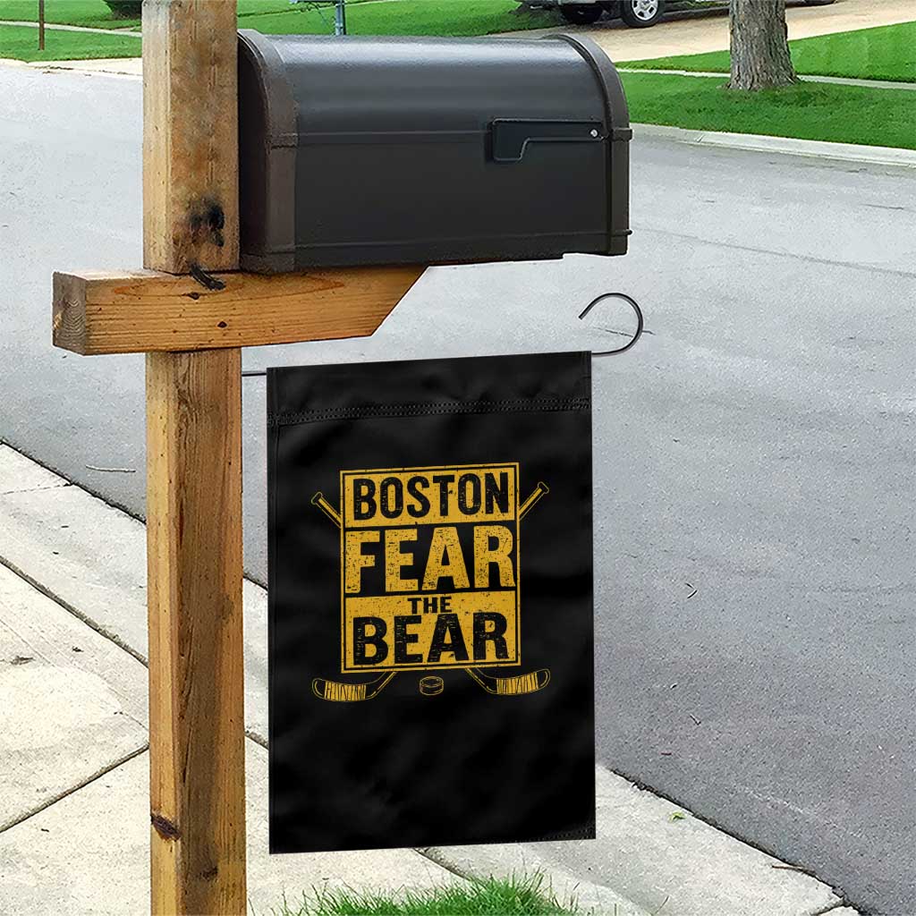 Boston Ice Hockey Garden Flag Fear The Bear TS10 Print Your Wear