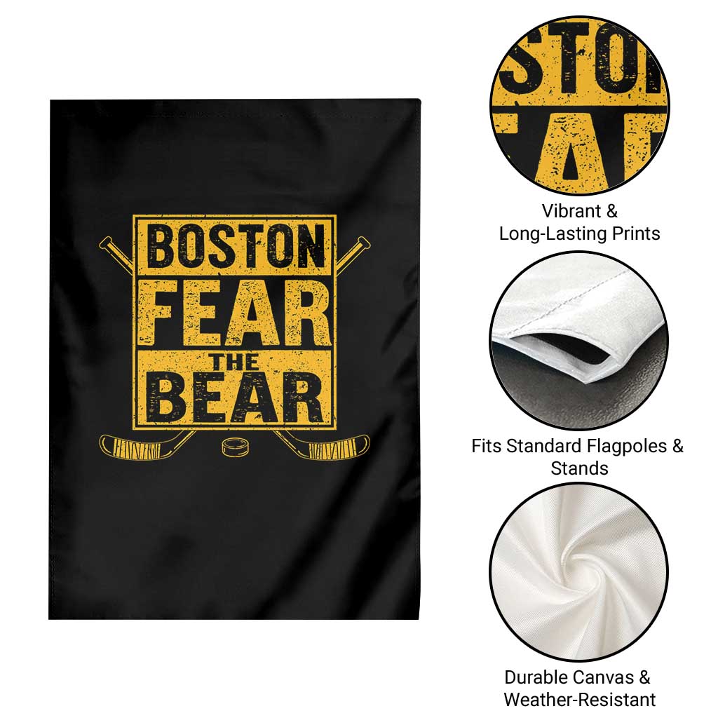 Boston Ice Hockey Garden Flag Fear The Bear TS10 Print Your Wear