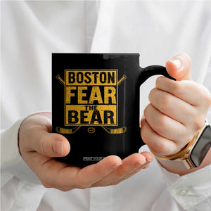 Boston Ice Hockey Coffee Mug Fear The Bear TS10 Print Your Wear