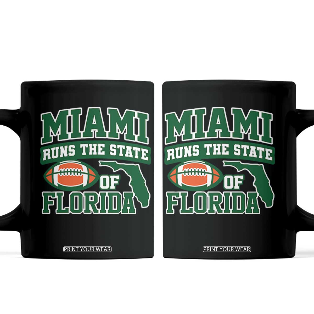 Miami Coffee Mug Runs The State of Florida Dade County 305 Pride TS10 Black Print Your Wear