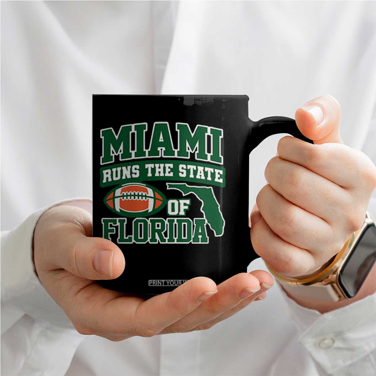 Miami Coffee Mug Runs The State of Florida Dade County 305 Pride TS10 Print Your Wear