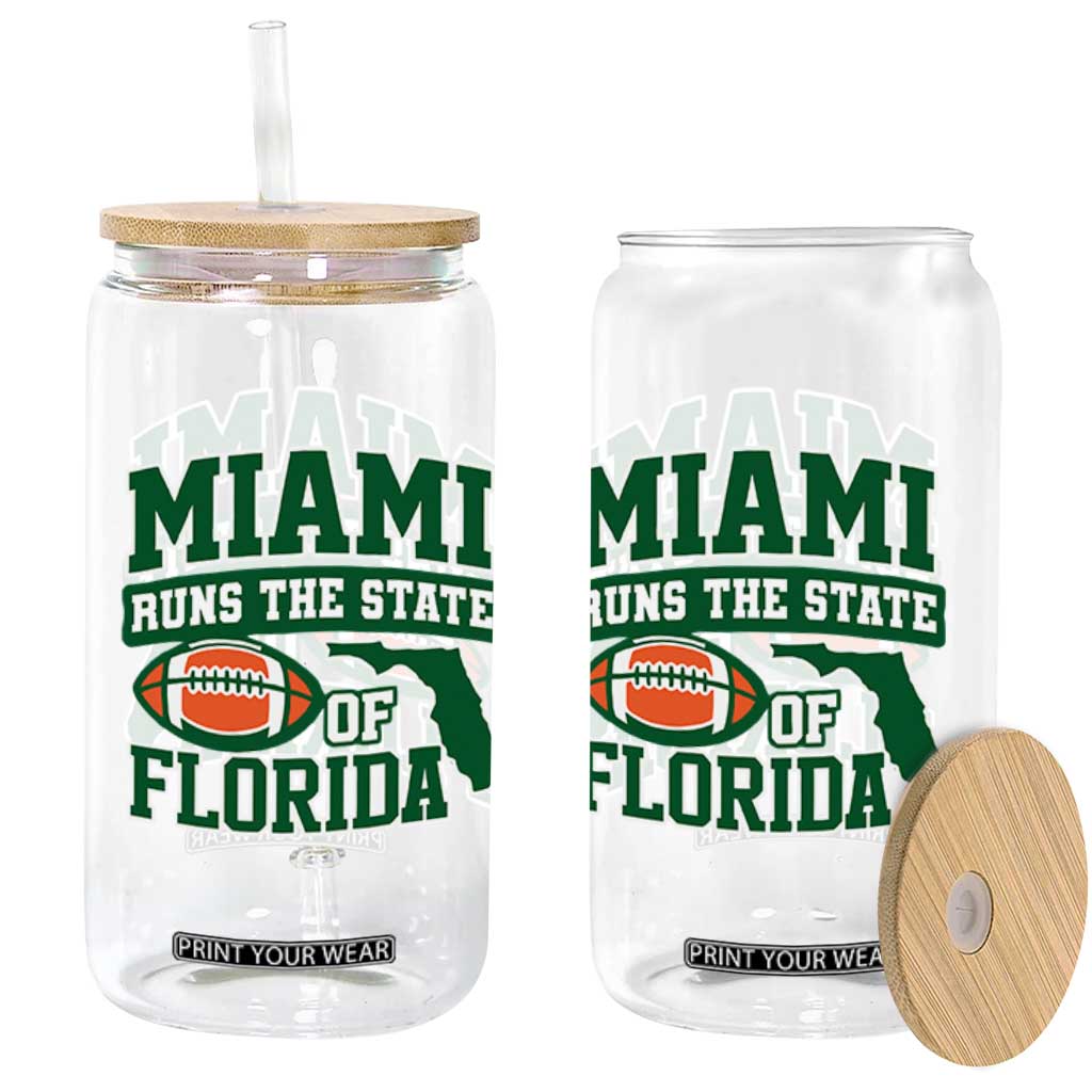 Miami Glass Can Runs The State of Florida Dade County 305 Pride TS10 Print Your Wear