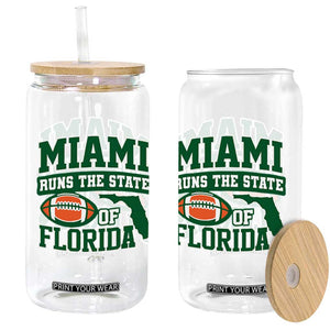 Miami Glass Can Runs The State of Florida Dade County 305 Pride TS10 Print Your Wear