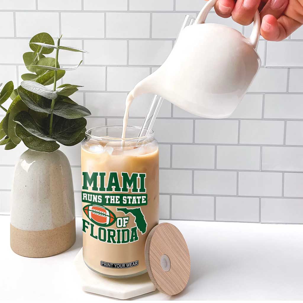 Miami Glass Can Runs The State of Florida Dade County 305 Pride TS10 Print Your Wear