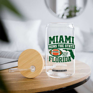 Miami Glass Can Runs The State of Florida Dade County 305 Pride TS10 Print Your Wear