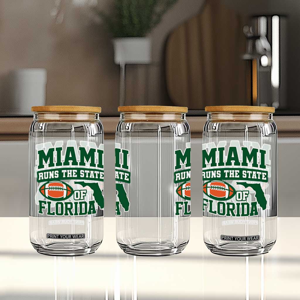 Miami Glass Can Runs The State of Florida Dade County 305 Pride TS10 Print Your Wear