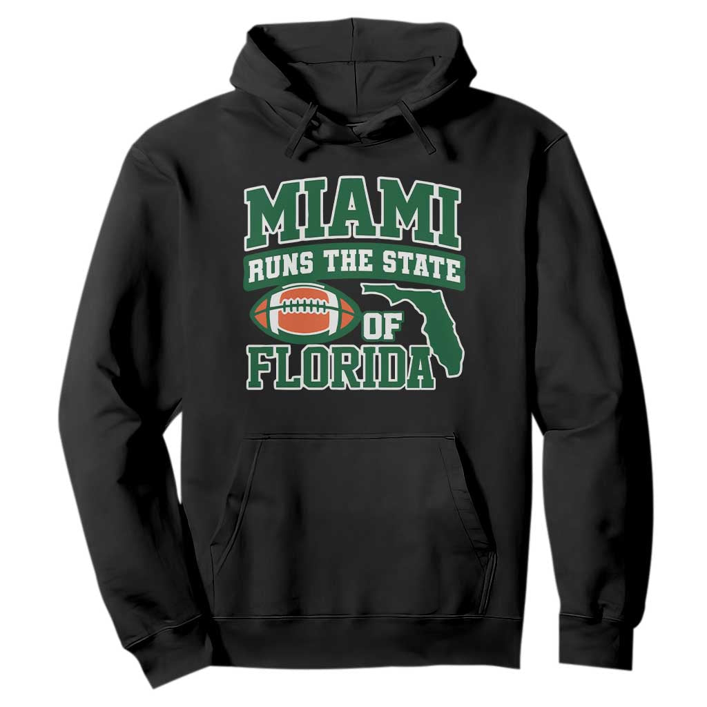 Miami Hoodie Runs The State of Florida Dade County 305 Pride TS10 Black Print Your Wear