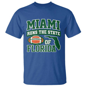 Miami T Shirt Runs The State of Florida Dade County 305 Pride TS10 Royal Blue Print Your Wear
