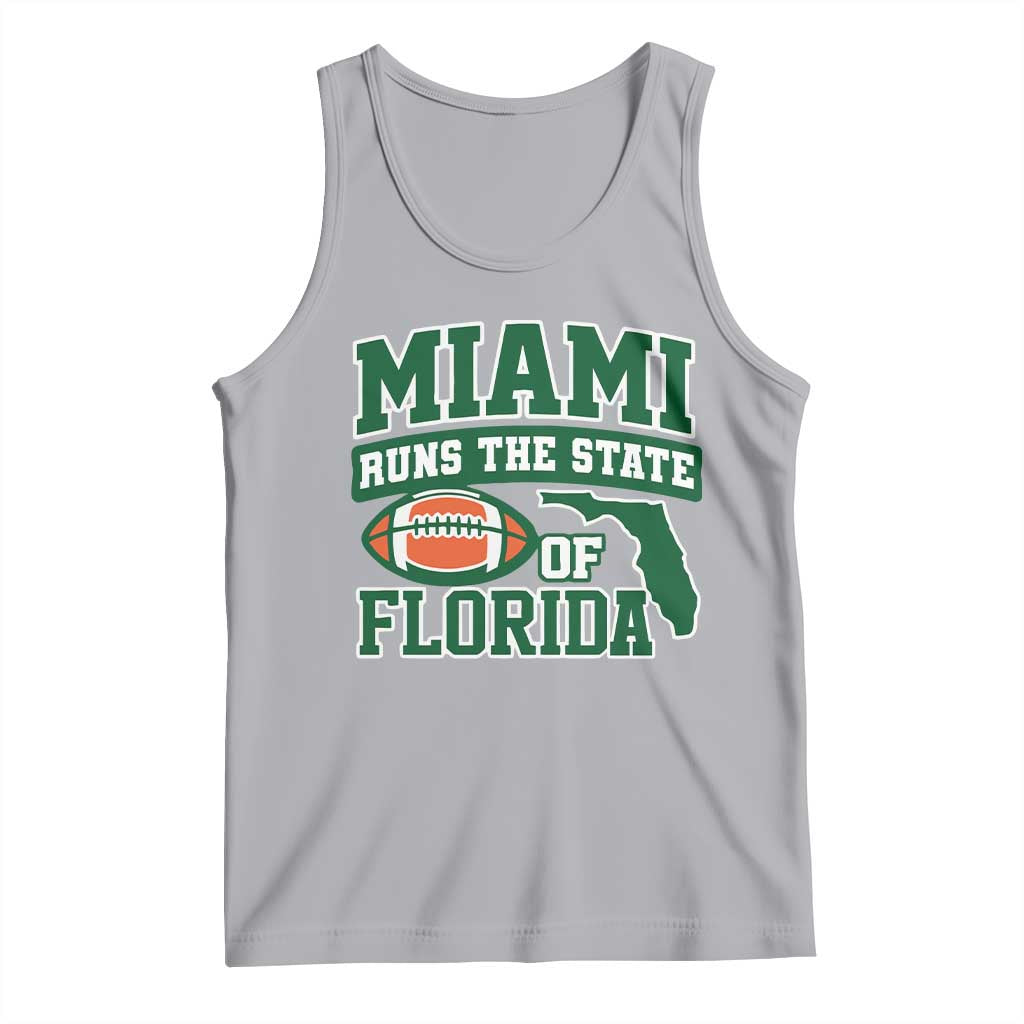 Miami Tank Top Runs The State of Florida Dade County 305 Pride TS10 Athletic Heather Print Your Wear