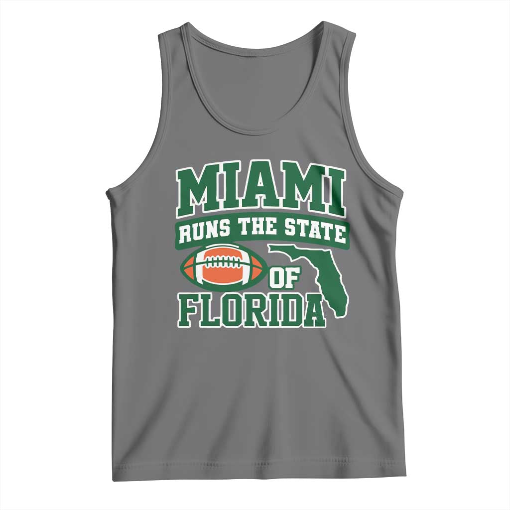 Miami Tank Top Runs The State of Florida Dade County 305 Pride TS10 Black Heather Print Your Wear