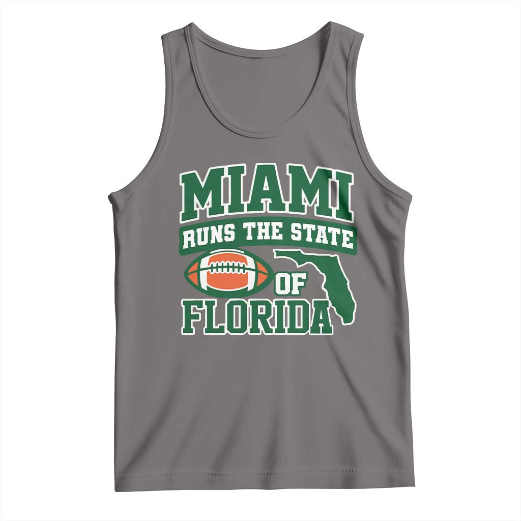 Miami Tank Top Runs The State of Florida Dade County 305 Pride TS10 Deep Heather Print Your Wear