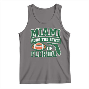 Miami Tank Top Runs The State of Florida Dade County 305 Pride TS10 Deep Heather Print Your Wear