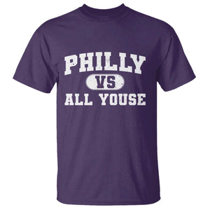 Philly Vs All Youse T Shirt Vintage Funny Philadelphia Slang TS10 Purple Print Your Wear